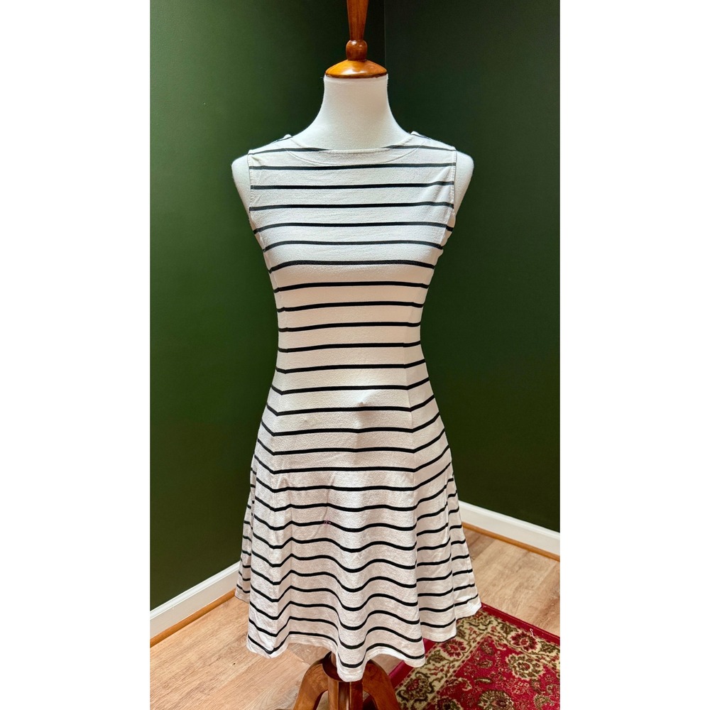 Uniqlo Striped Fit and Flare Sleeveless Dress Women's XS